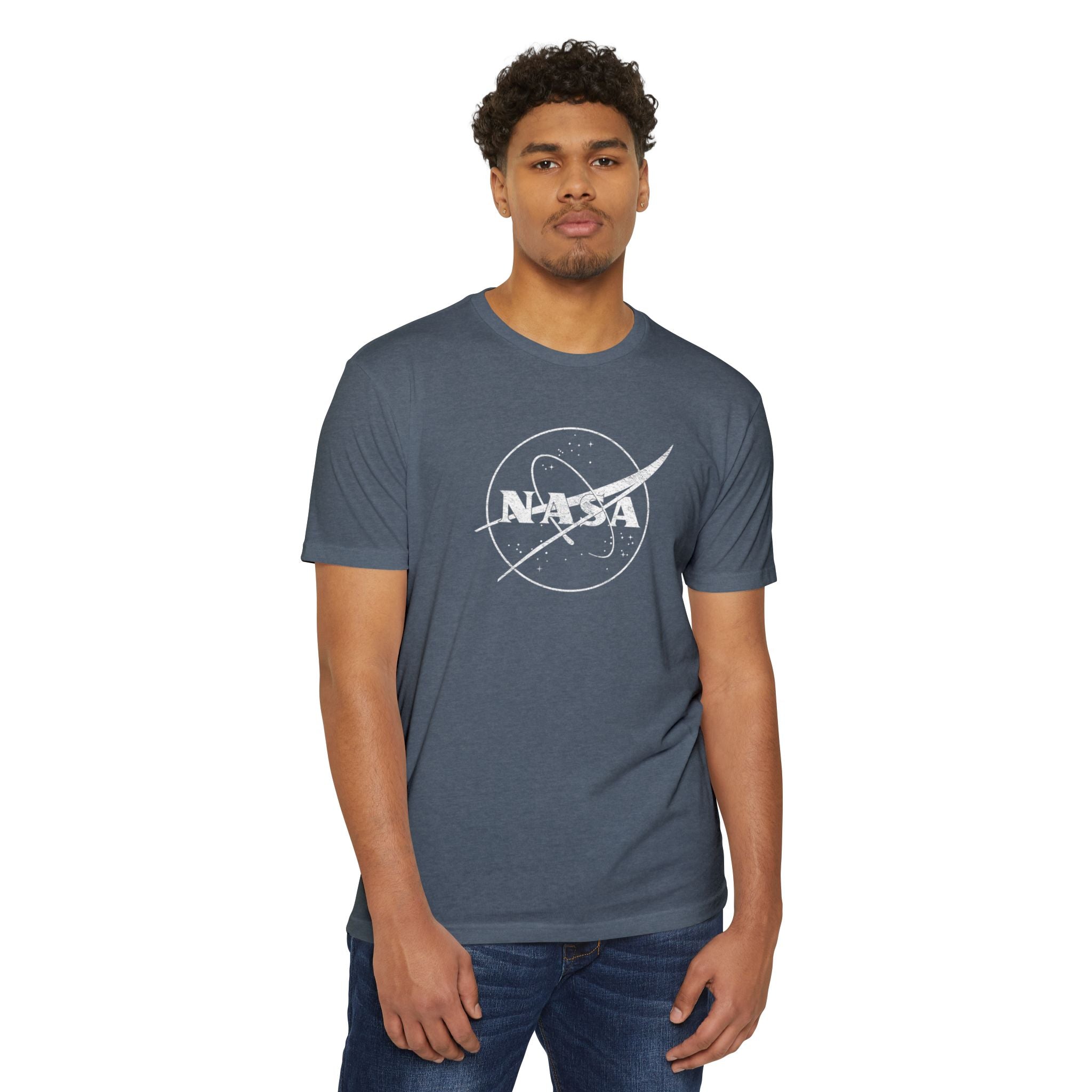 NASA Meatball Whitewash Logo T-Shirt