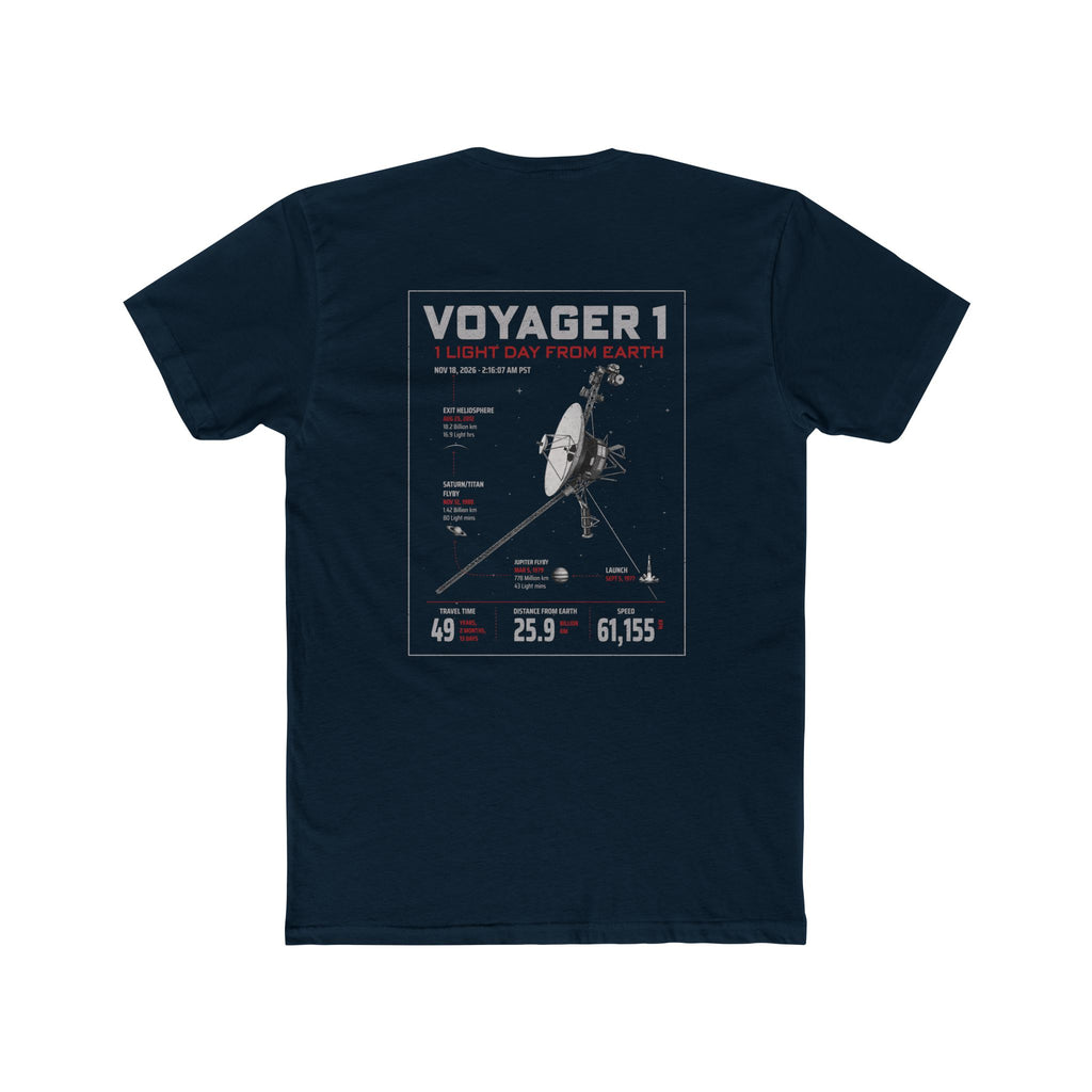 Voyager 1 Graphic Tee – NASA Infographic T-Shirt