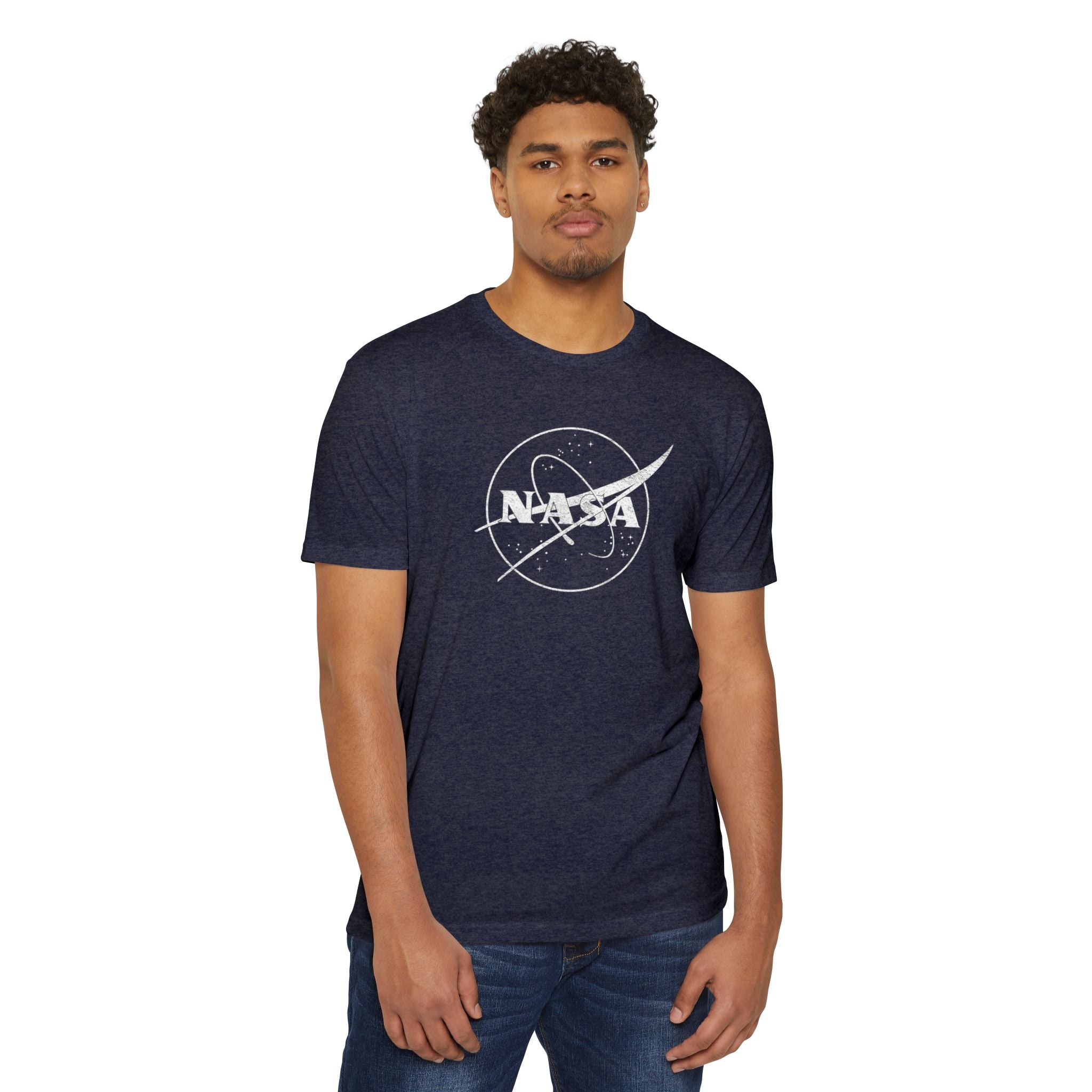 NASA Meatball Whitewash Logo T-Shirt