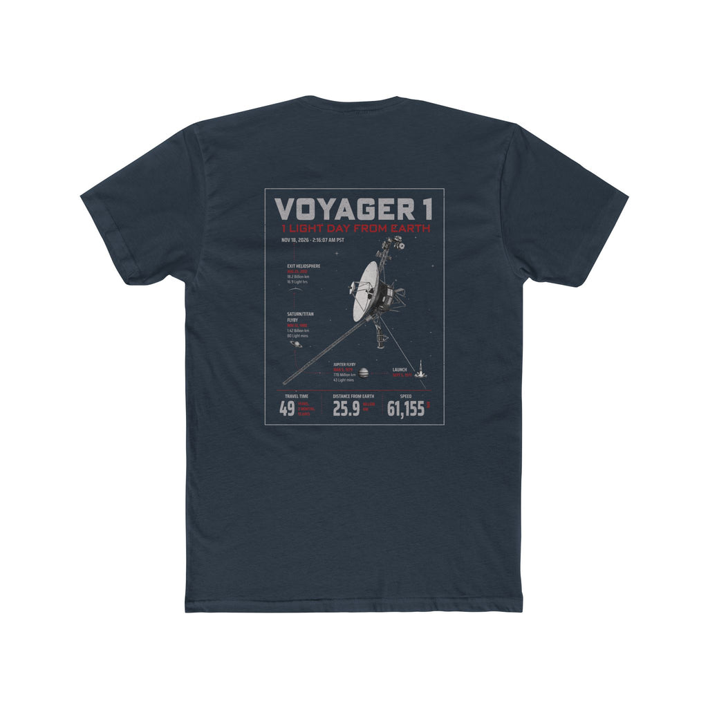Voyager 1 Graphic Tee – NASA Infographic T-Shirt