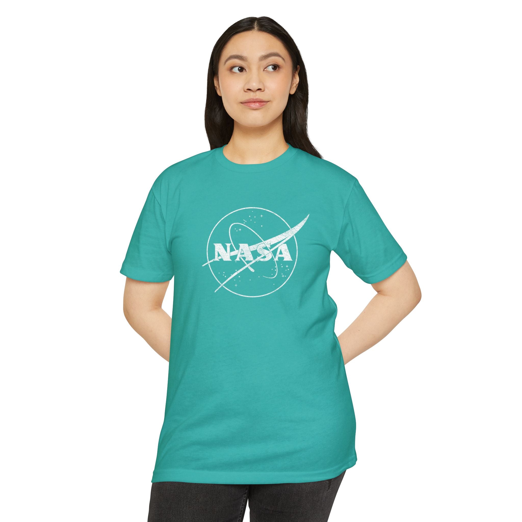 NASA Meatball Whitewash Logo T-Shirt
