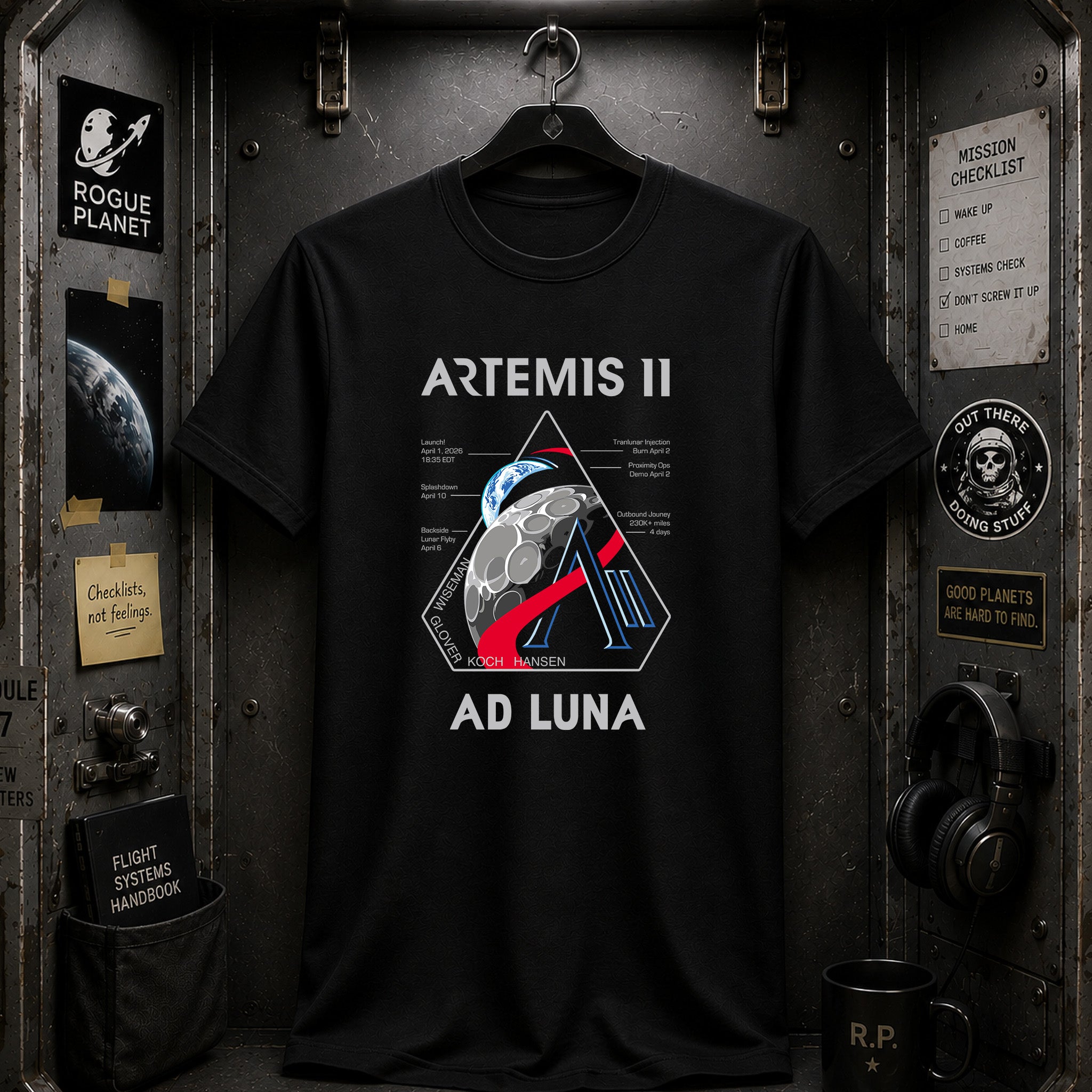 Artemis 2 Mission Logo T-Shirt