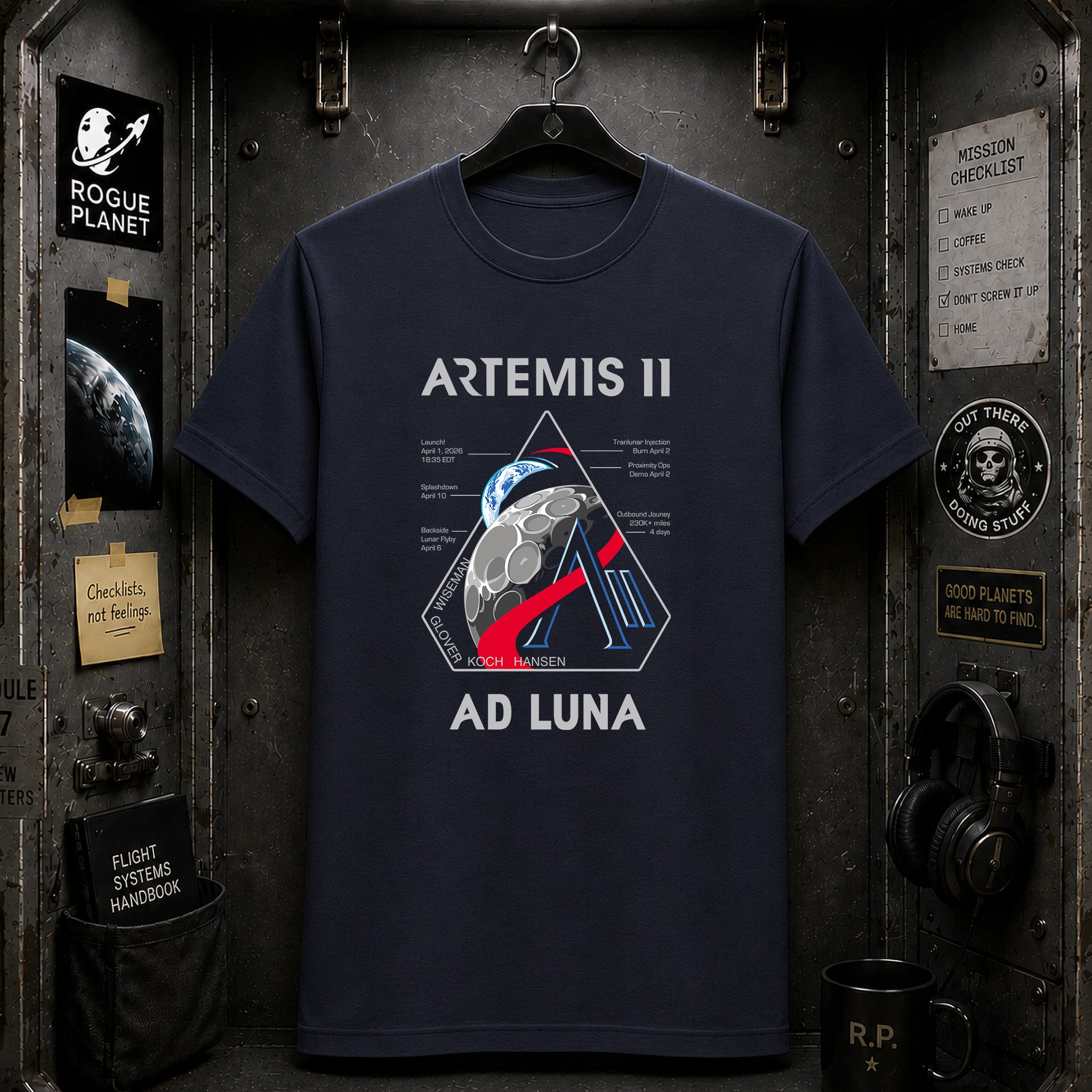 Artemis 2 Mission Logo T-Shirt