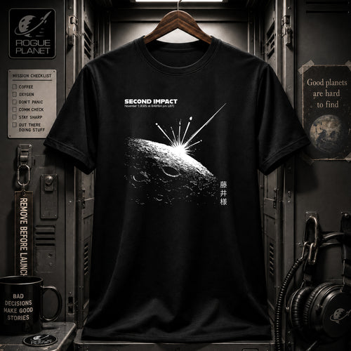 Asteroid Impacts the Moon T-Shirt