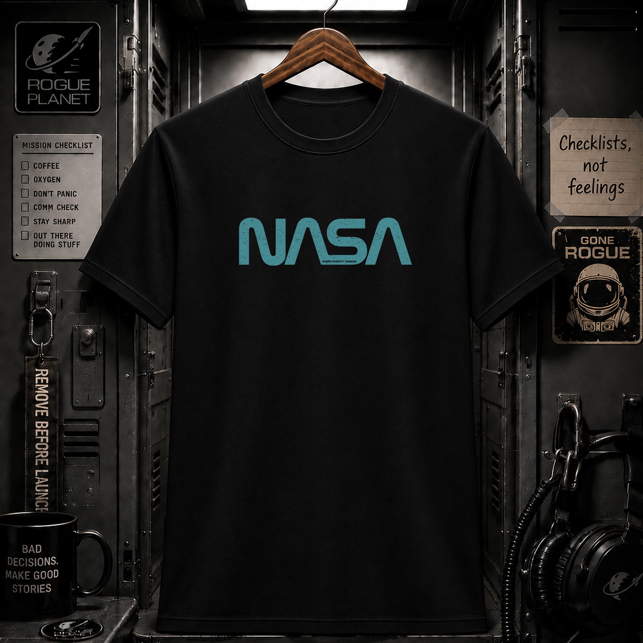 NASA Worm Logo - Dare Mighty Things