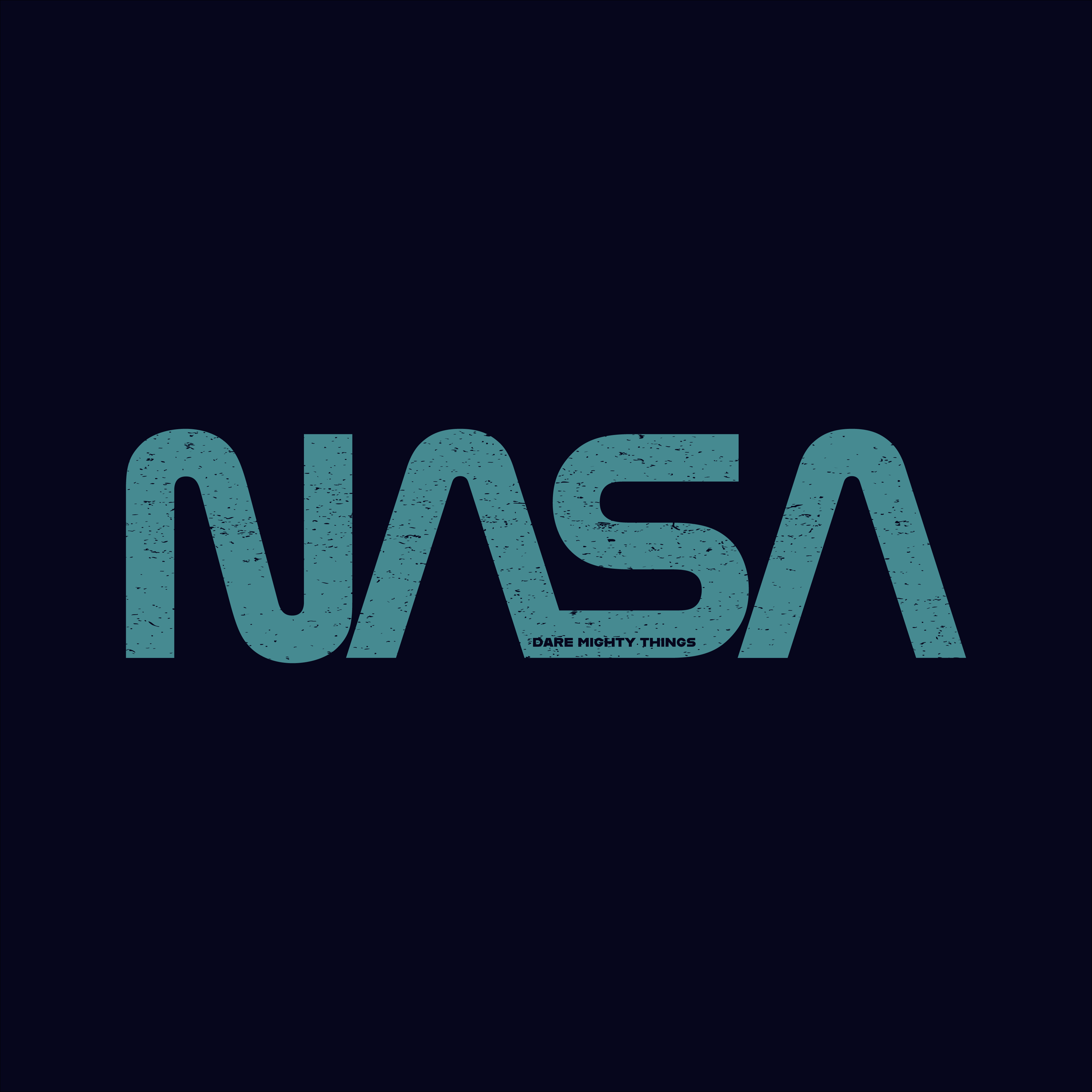 NASA Worm Logo - Dare Mighty Things