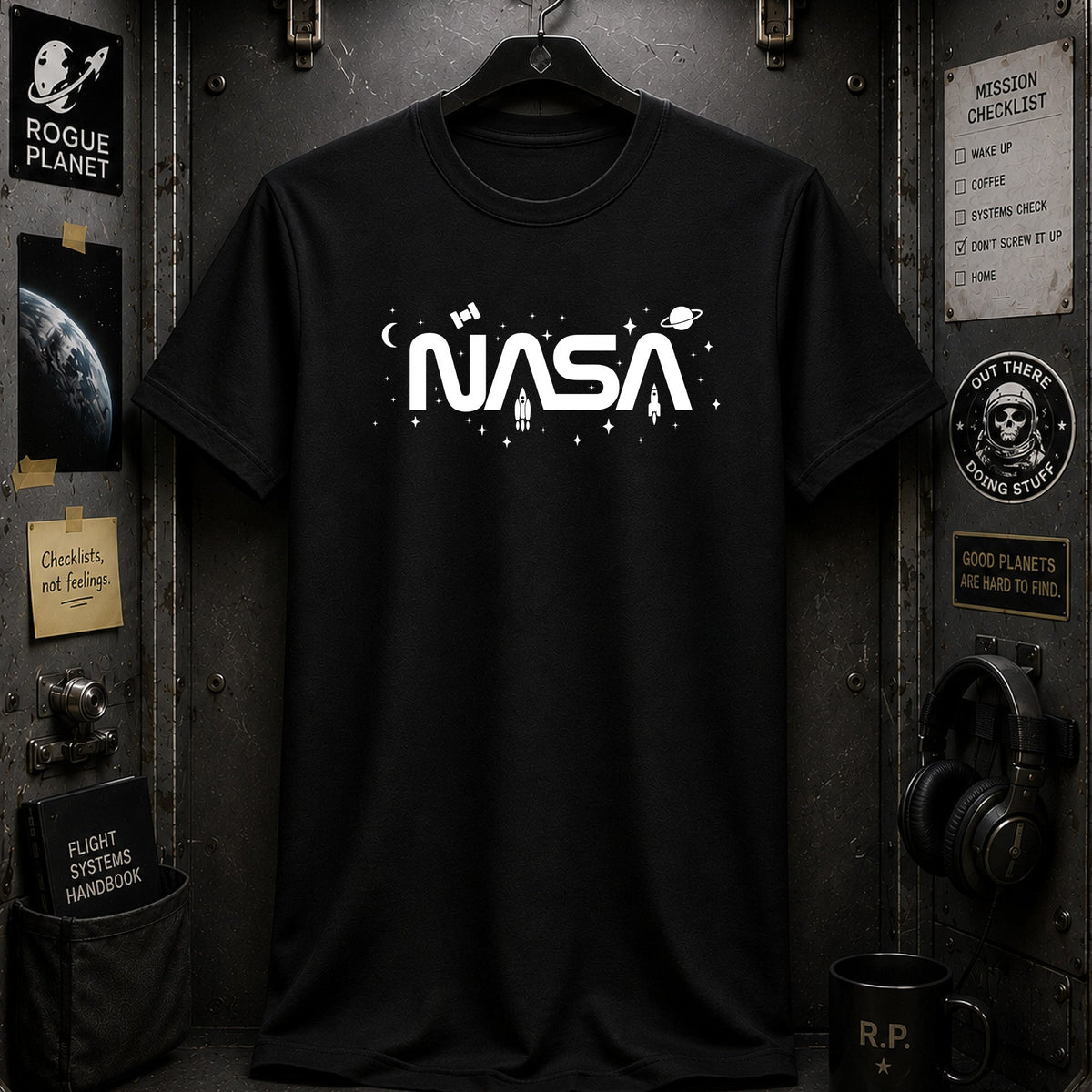 NASA In Outer Space Logo T-Shirt