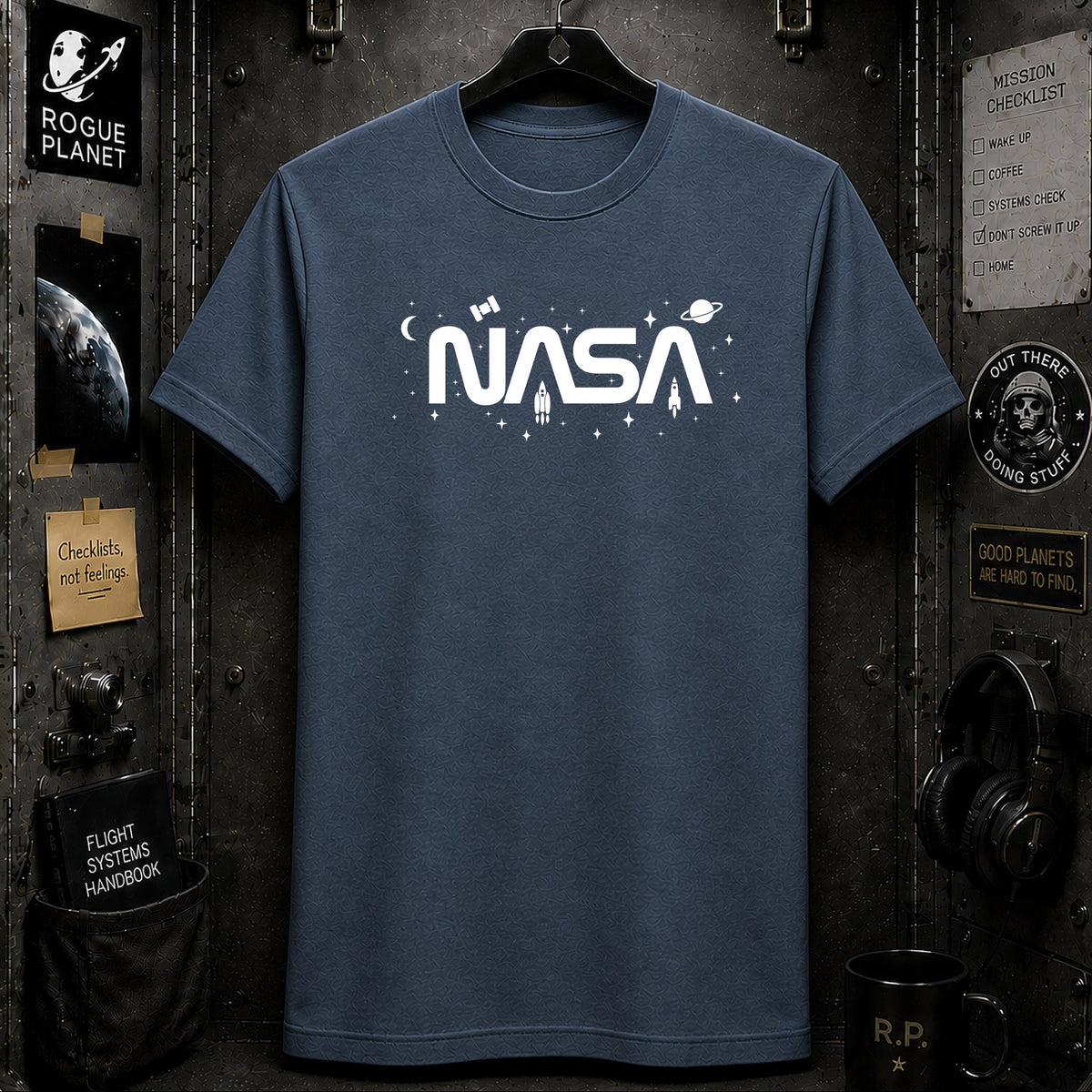 NASA In Outer Space Logo T-Shirt