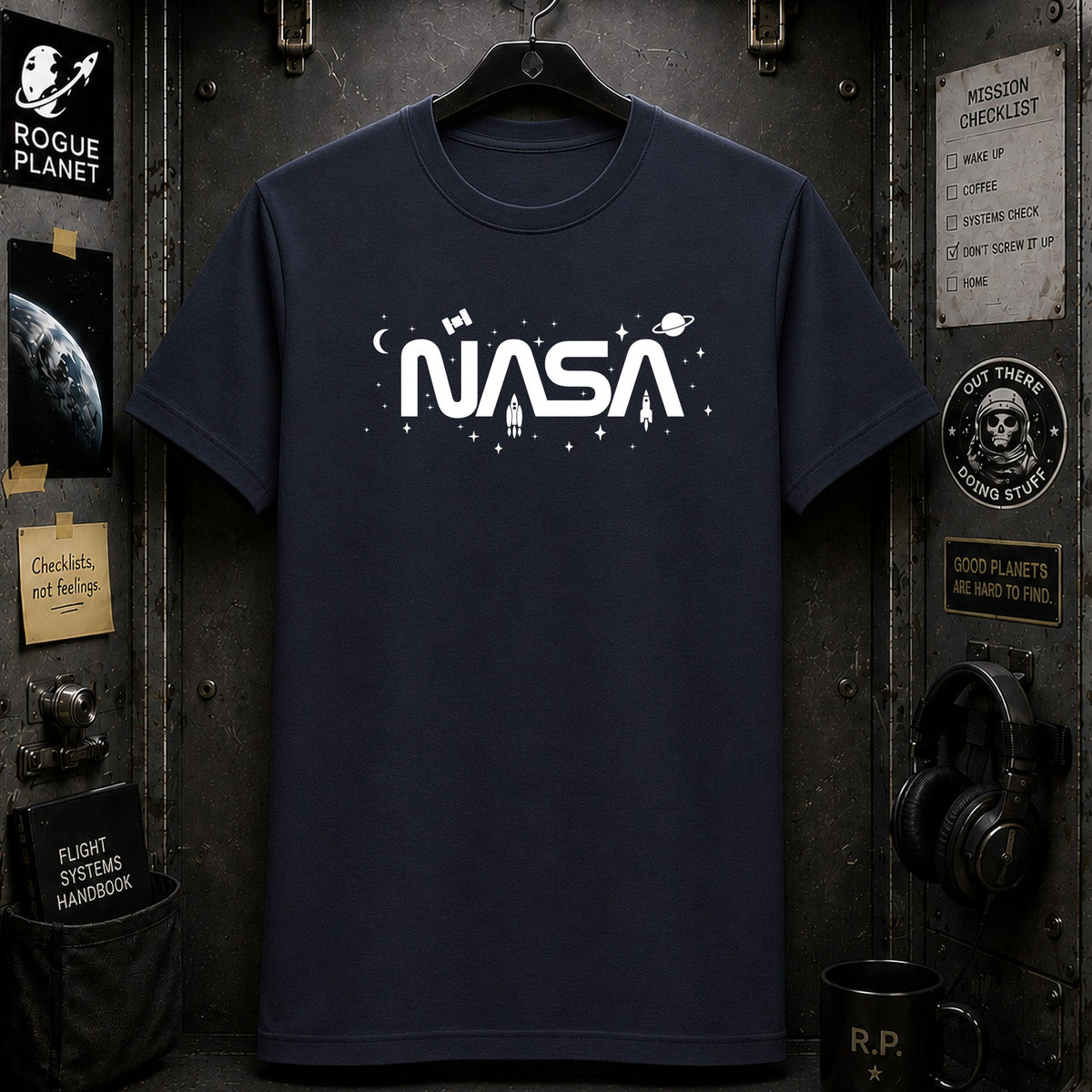 NASA In Outer Space Logo T-Shirt