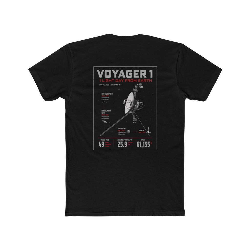 Voyager 1 Graphic Tee – NASA Infographic T-Shirt