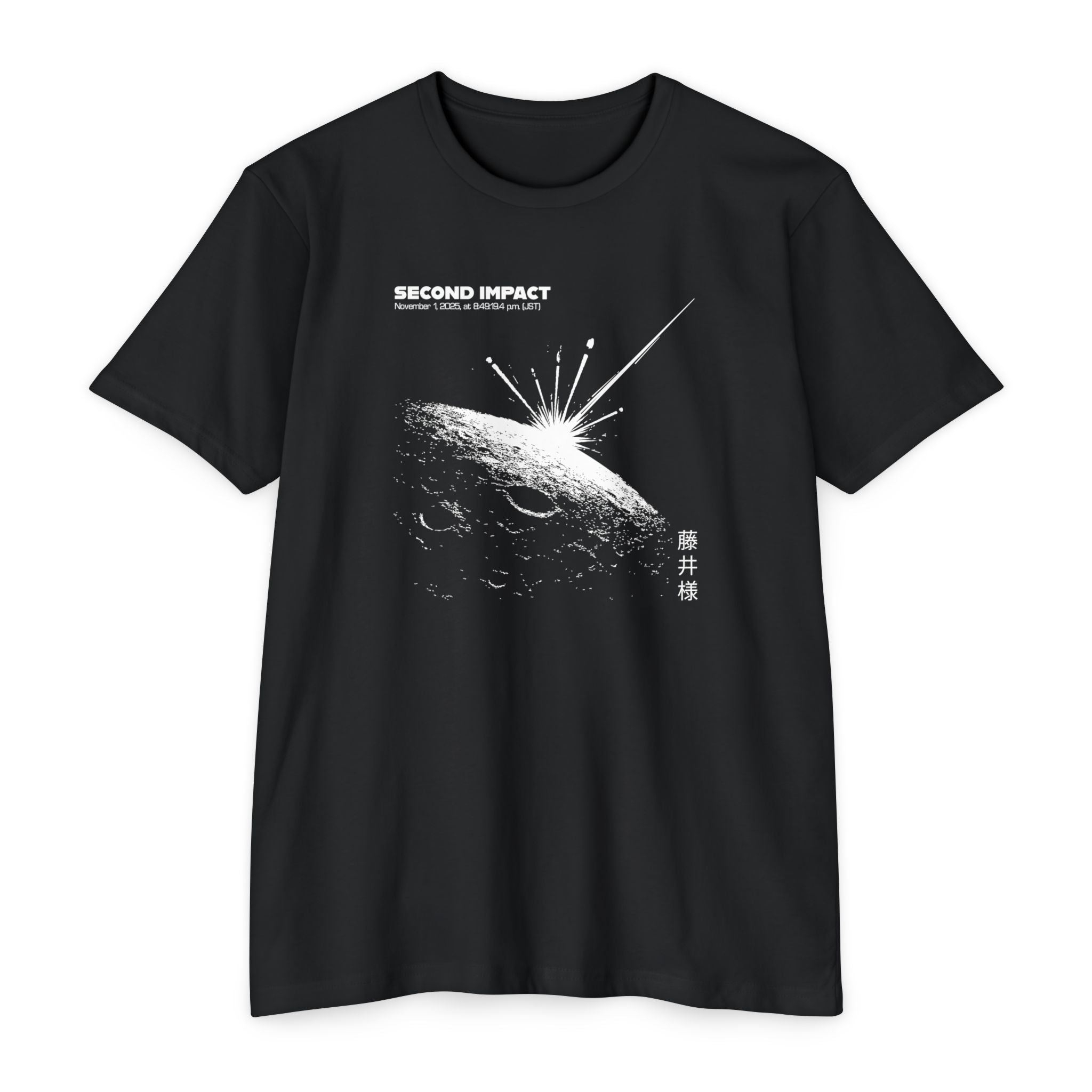 Asteroid Impacts the Moon T-Shirt