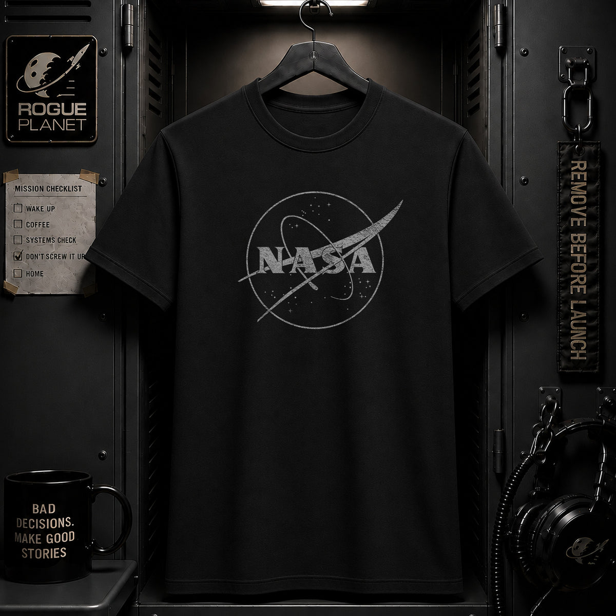NASA Meets Dark Matter Logo T-Shirt