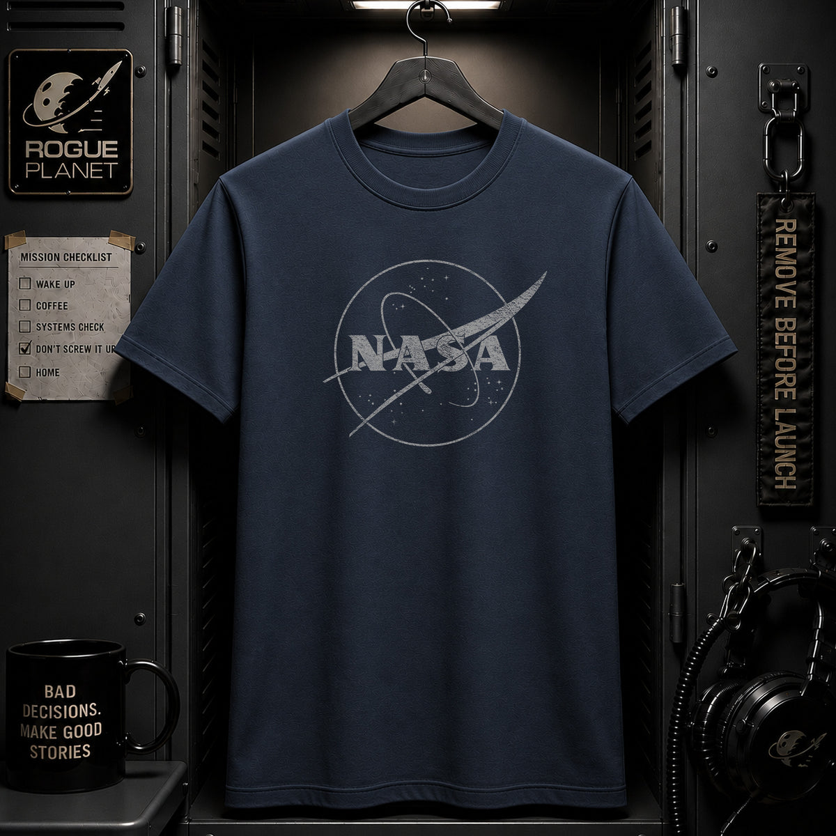 NASA Meets Dark Matter Logo T-Shirt