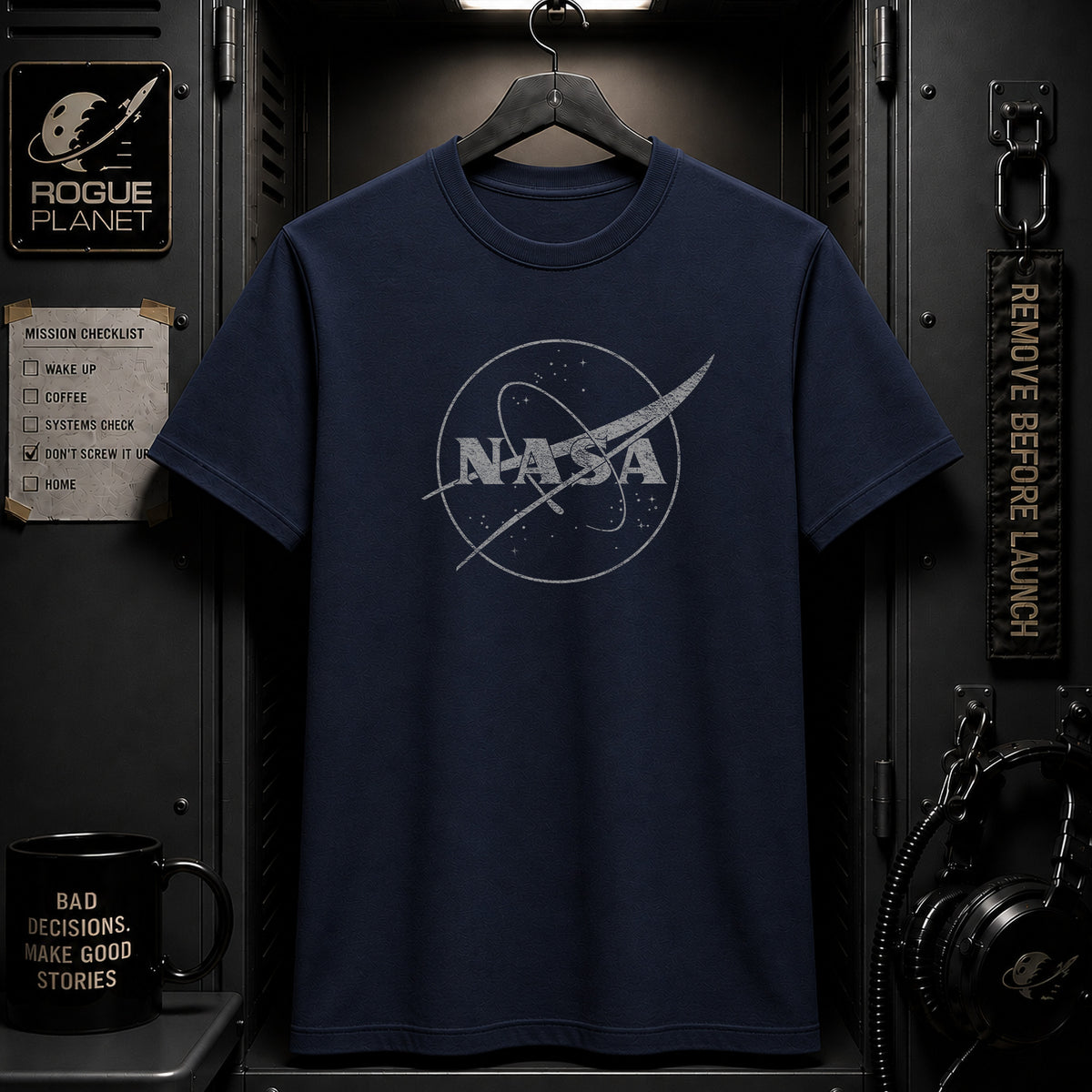 NASA Meets Dark Matter Logo T-Shirt